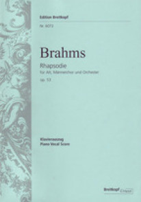 Brahms J. Rhapsodie OP 53 Chant Piano