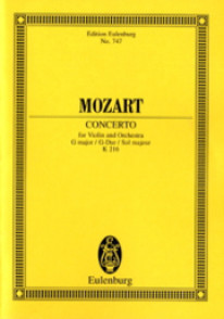Mozart W.a. Concerto K 216 Violon et Orchestre Partition de Poche