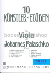 Palaschko J. 10 KUNSTLER- Etuden OP 44 Alto