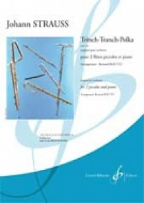 Strauss J. TRITSCH-TRATSCH-POLKA 2 Flutes Piccolos