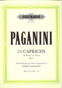 Paganini N./schumann R. 24 Caprices Vol 1 Violon