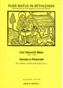 Biber C.h. Sonata A Pastorale 2 Violons