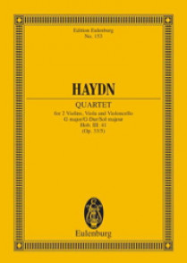 Haydn J. STREICH-QUARTETT G Dur OP 33/5 Conducteur