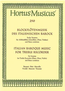 Italien Baroque Music Flute A Bec Alto OU Violon OU Flute OU Hautbois