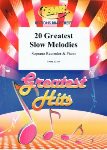 20 Greatest Slow Melodies Flute A Bec