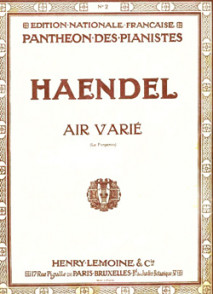 Haendel G.f. Air Varie en Mib Majeur Piano