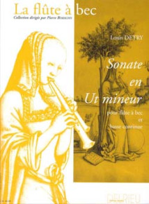 Detry L. Sonate en UT Mineur Flute A Bec