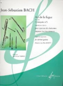 Bach J.s. Art de la Fugue Bwv 1080 Contrepoint N°1 Clarinettes