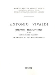Vivaldi A. Juditha Triumphans RV 644 Conducteur