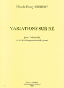 Joubert C.h. Variations Sur RE Violoncelle