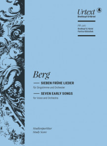 Berg A. Seven Early Songs Voix et Orhestre Conducteur