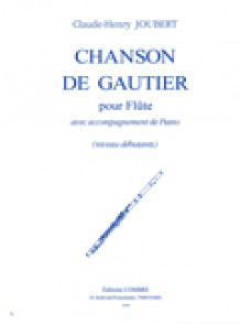 Joubert C.h. Chanson de Gautier Flute