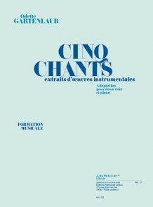Gartenlaub O. 5 Chants D'oeuvres Instrumentales