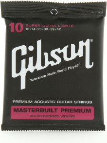 Jeu de Cordes Acoustique Gibson Masterbuilt Premium Bronze SAG-BRS10