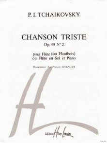 Tchaikovsky P.i. Chanson Triste OP 40 N°2 Flute
