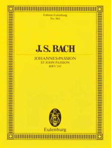 Bach J.s. Passion Selon Saint Jean Partition de Poche