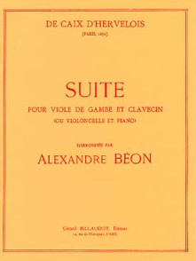 Caix D'hervelois L. Suite en RE Violoncelle