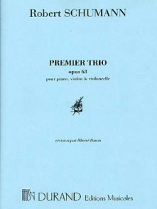 Schumann R. Premier Trio OP 63 Piano et Cordes