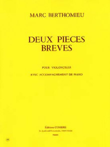 Berthomieu M. 2 Pieces Breves Violoncelle Piano