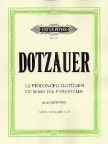 Dotzauer 113 Etudes Vol 3 Violoncelle