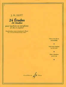 Luft J.h. 24 Etudes Hautbois OU Saxophone