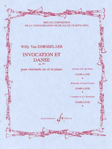 Van Dorsselaer W. Invocation et Danse Clarinette