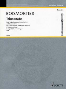 Boismortier J.b. (de) Triosonate G Majeur 2 Alto Recorders OU Violons OU Flutes