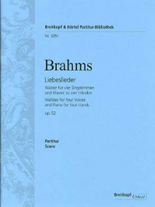 Brahms J. Liebeslieder OP 52 Chant Piano
