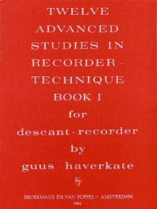 Haverkate Advanced Studies Flute A Bec Vol 1