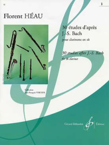 Heau F. 30 Etudes D'apres J.s. Bach Vol 1 Clarinette