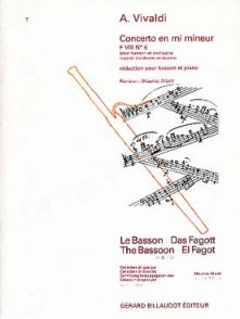 Vivaldi A. Concerto en MI Mineur Basson