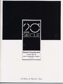 Chostakovitch D. Sonate OP 40 Violoncelle