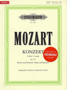 Mozart W.a. Concerto N°21 K 467  2 Pianos 4 Mains + CD