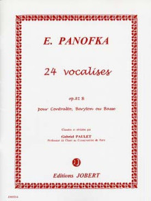 Panofka H. 24 Vocalises OP 81 B Voix