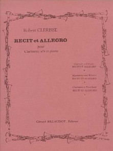 Clerisse R. Recit et Allegro Clarinette