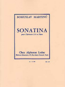 Martinu B. Sonatina Clarinette