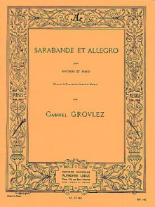 Grovlez G. Sarabande et Allegro Hautbois