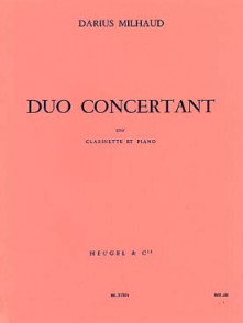 Milhaud D. Duo Concernant Clarinette