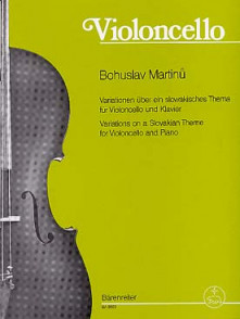 Martinu B. Variations Sur UN Theme Slovaque Violoncelle