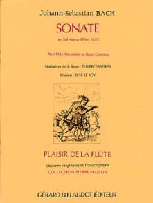 Bach J.s. Sonate Sol Mineur Flute