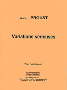 Proust P. Variations Serieuses Hautbois