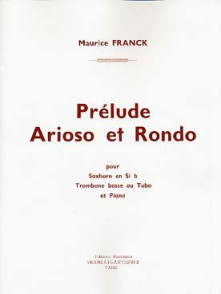 Franck M. Prelude Arioso et Rondo Tuba OU Saxhorn OU Trombone Basse