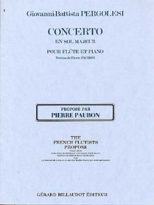 Pergolese G.b. Concerto Sol Majeur Flute