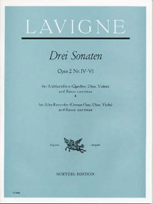 Lavigne P. 6 Sonates OP 2 Vol 2 Flute Alto