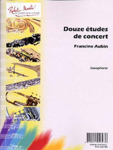 Aubin F. Douze Etudes de Concert Saxophone