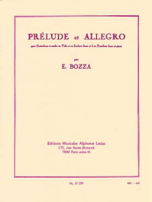 Bozza E. Prelude et Allegro Tuba OU Saxhorn OU Euphonium
