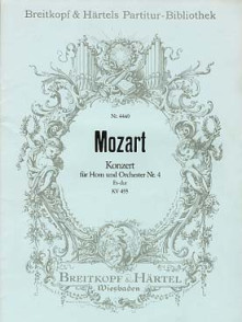 Mozart W.a. Concerto K 495 Cor, Hautbois et Cordes Partition de Poche