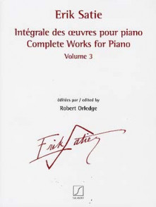 Satie E. Integrale Des Oeuvres Vol 3 Pour Piano