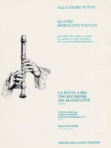 Rydin A. Morceaux Faciles Flute A Bec