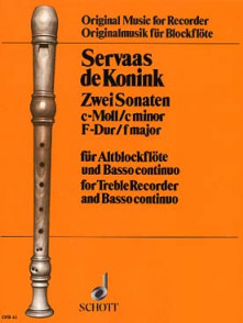 Van Konink S. Sonates Flute A Bec